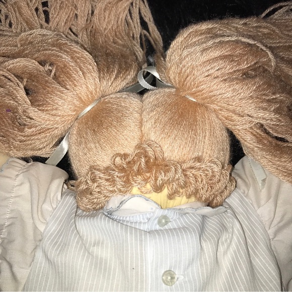 Cabbage Patch Soft Sculpt Xavier Roberts Vintage Signed The Little People Brown - Picture 4 of 16